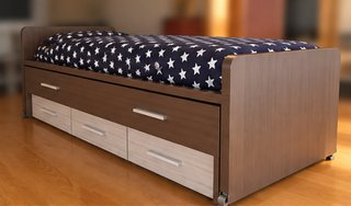 Cama Nido Doble 90x190 con 3 Cajones