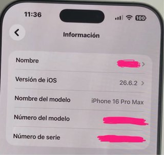 iPhone 16 Pro Max 256GB Blanco