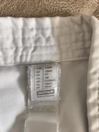 Kimono Decathlon Talla 120cm Blanco