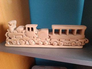Tren de madera puzzle