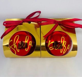 Bolas de Navidad Personalizadas Hechas a Mano
