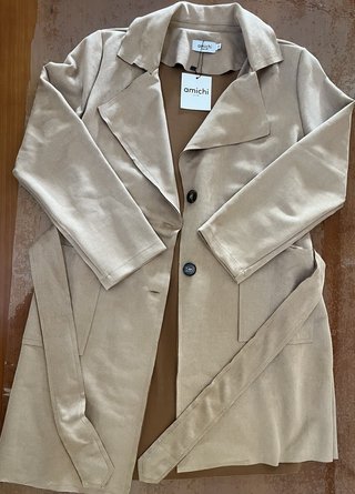 Abrigo de entretiempo Amichi beige