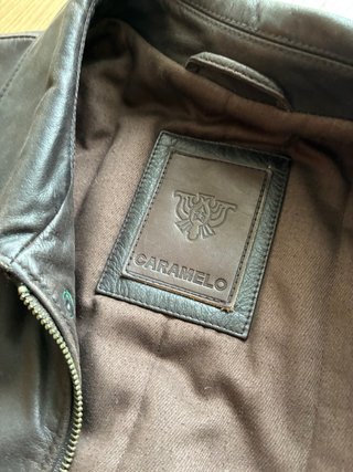Chaqueta de Piel Caramelo Talla 56