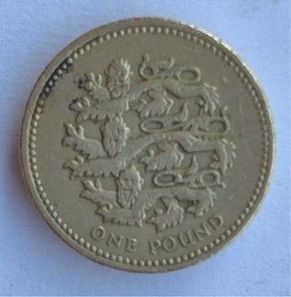 Moneda 1 Libra Reino Unido 1997