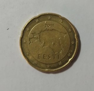 Moneta 20 centesimi Estonia 2011