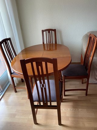 Mesa de Salón Extensible con 4 sillas