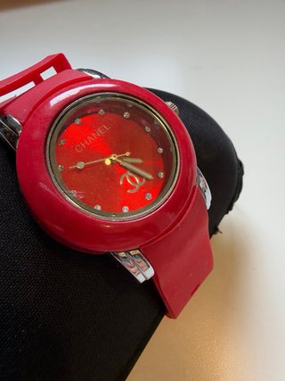 Reloj Chanel Deportivo Silicona Rojo
