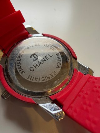 Reloj Chanel Deportivo Silicona Rojo