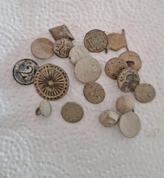 Lote de 20 botones antiguos