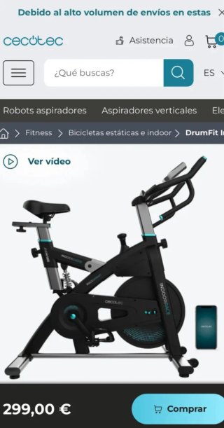Bicicleta Estática Cecotec Indoor 24000.