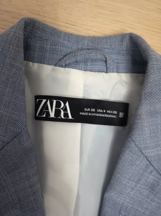 Traje Zara Azul Talla S