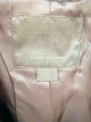 Cazadora de Piel Zara