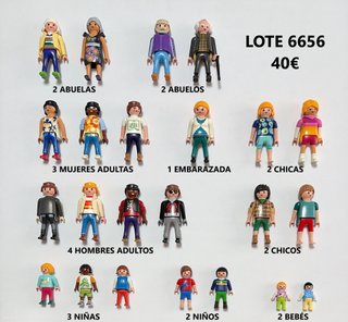 Lote 6656 Playmobil muñecos para terapia