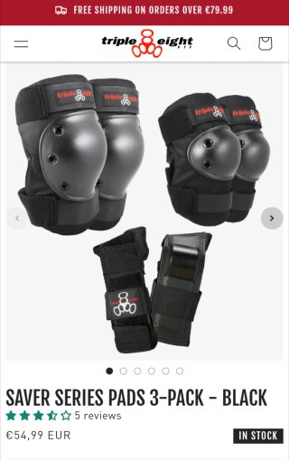 Set de Protecciones Skate Triple8