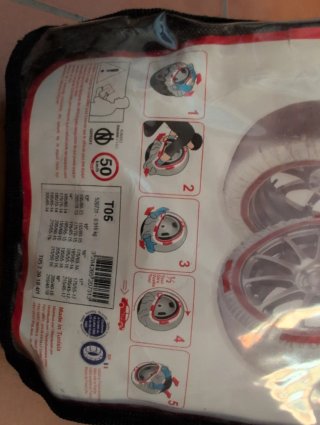 Fundas textiles para ruedas de coche para nieve