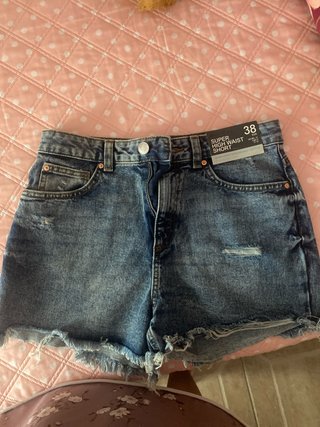 Shorts vaqueros high waist talla 38