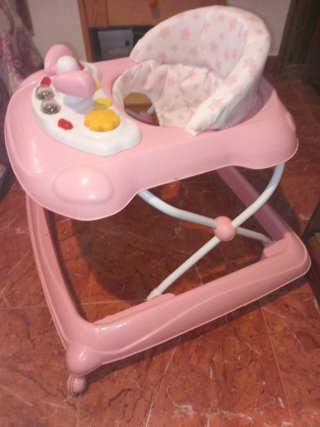 Andador bebé rosa Asalvo