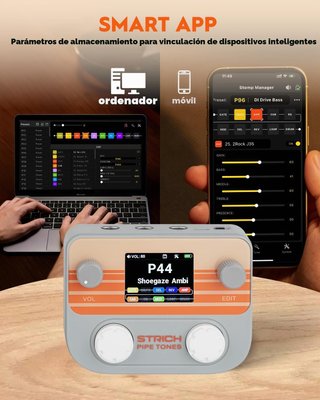 Pedal Guitarra Strich Pipe Tones Multiefecto NUEVO