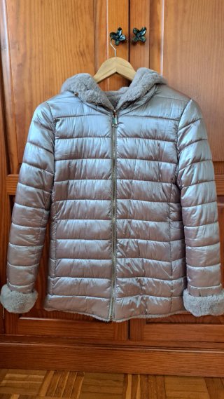 Chaqueta bomber REVERSIBLE con capucha Talla M