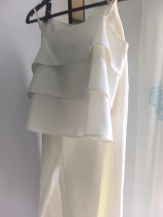 Conjunto de Pantalón y Top Beige