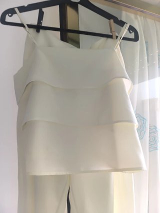 Conjunto de Pantalón y Top Beige