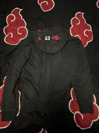 Sudadera Jordan Negra y Roja