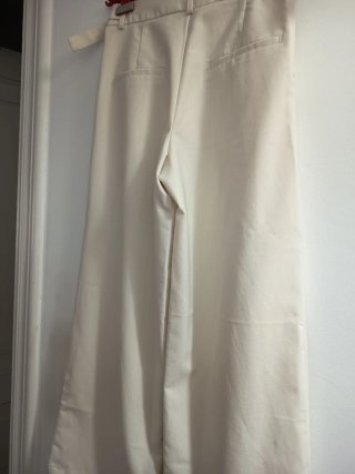 Pantalón de vestir ancho beige Talla 38