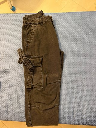 Jeans cargo neri Terranova