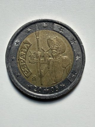 Moneda 2€ Conmemorativa 2005 Don Quijote