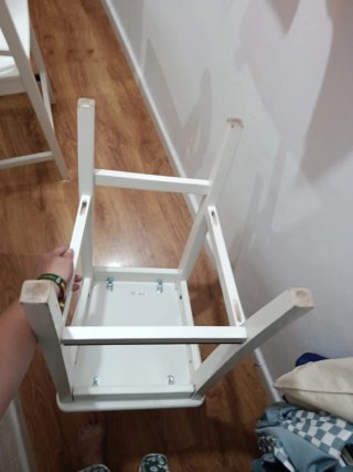 Conjunto de 2 taburetes Altos IKEA ROSENTORP Blanc