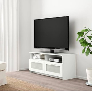 Mueble TV madera y cristal
