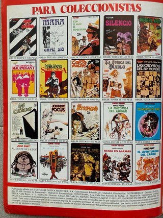 TOTEM nº52 Portada Milo Manara, Hugo Pratt y Toppi