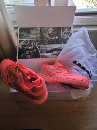 Zapatillas Diadora x Paura Naranja Rosa