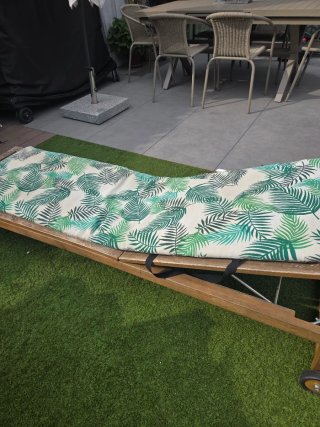 Hamaca Ikea madera con 2 colchonetas