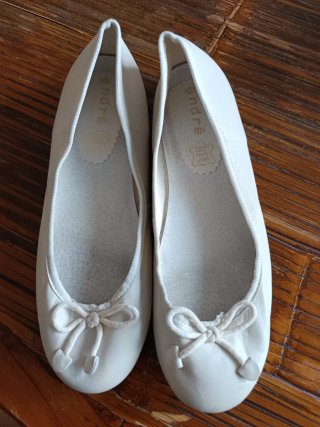 Bailarinas André de Piel Blancas Talla 37