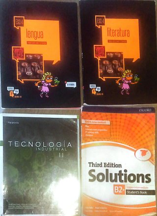 Libros texto 4 ESO y 2 bachiller