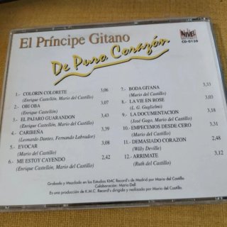El Príncipe Gitano - De Puro Corazón CD