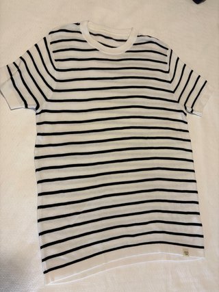 Jersey de rayas blanco y negro