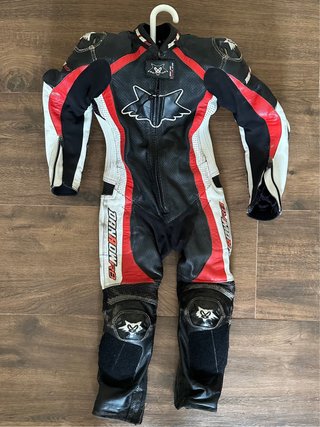 Mono de Moto de Cuero Danrow RB para Niño