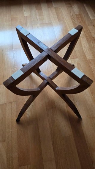 Mesa Auxiliar tipo Marroquí Madera y Metal