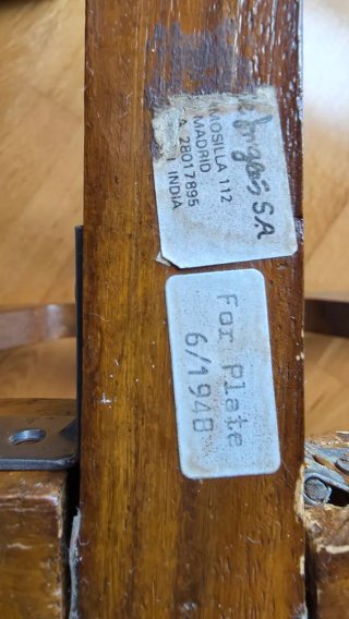 Mesa Auxiliar tipo Marroquí Madera y Metal