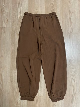 Pantalón bombacho Zara marrón