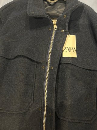 Chaqueta Azul Marino Zara Talla L