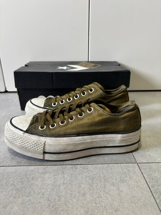 Converse Plataforma Talla 35 Verde caqui