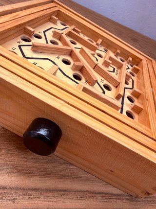 Juego de Laberinto de Madera