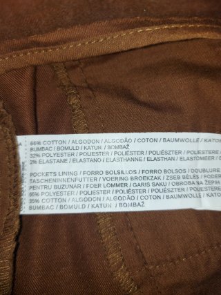 Pantalón de vestir Mango marrón talla 40
