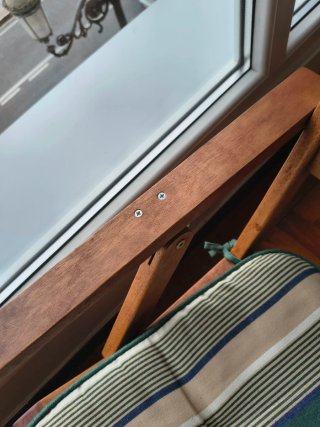 Silla de jardín de madera plegable