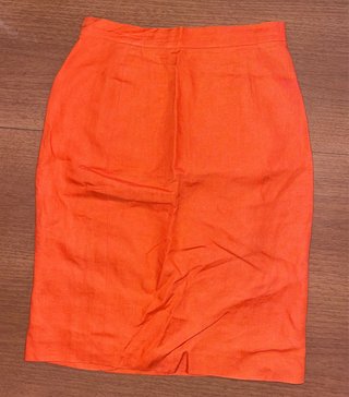 Gonna midi Max Mara lino arancione IT 44