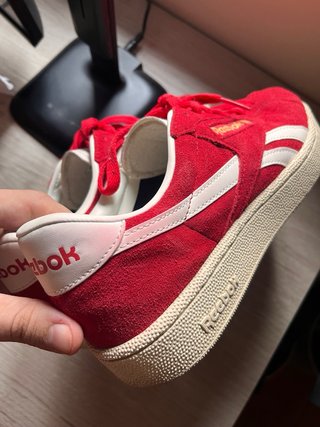 Zapatillas Reebok Club C Rojas y Blancas
