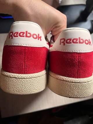 Zapatillas Reebok Club C Rojas y Blancas